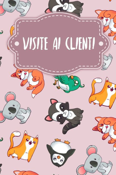 Visite ai clienti: Quaderno da completare per la registrazione delle conversazioni con i (nuovi) clienti Design: Regno animale rosa