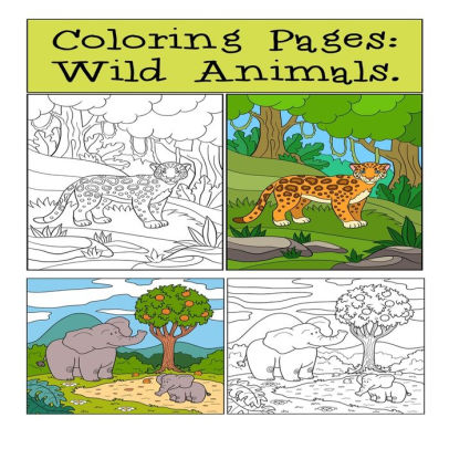 Download Coloring Page Wild Animals An Adult Coloring Book For Your Child By Aviator M Ruf Paperback Barnes Noble