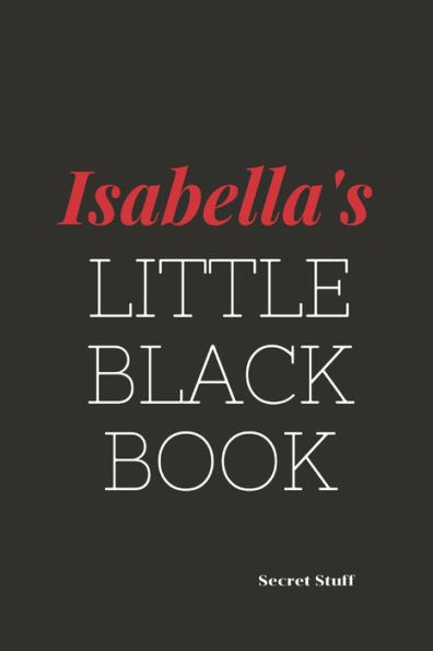 Isabella's Little Black Book: Isabella's Little Black Book
