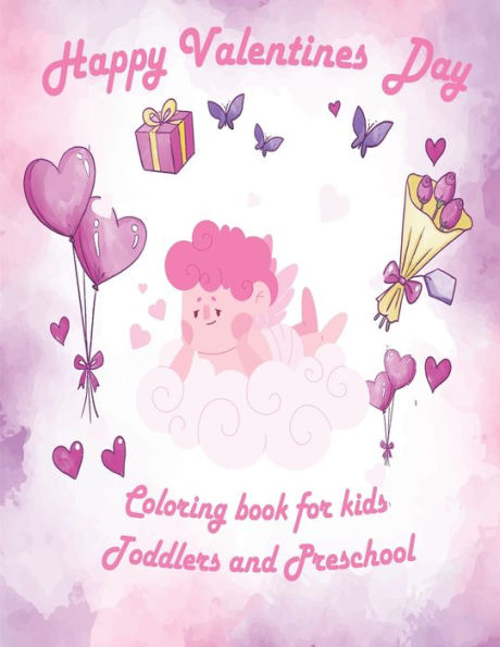 Valentine's Day Coloring Book for Kids: valentines coloring book for Preschool , big valentine's day coloring book , Cute Coloring Book for Little Girls and Boys , Valentines Day Coloring books for Toddlers , Lovely animals coloring books
