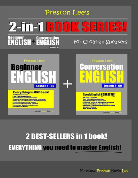 Preston Lee's 2-in-1 Book Series! Beginner English & Conversation Lesson 1