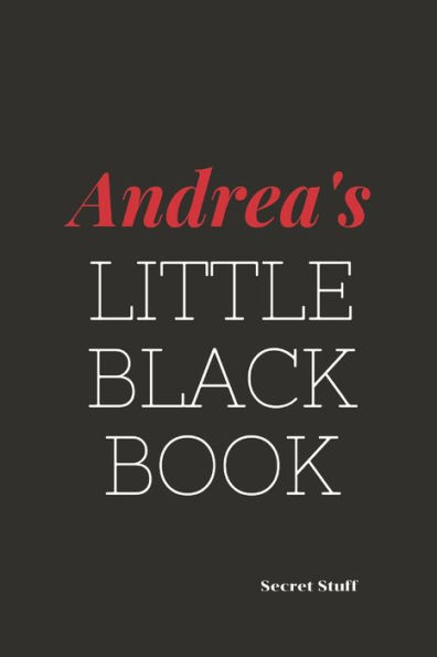 Andrea's Little Black Book.: Andrea's Little Black Book.