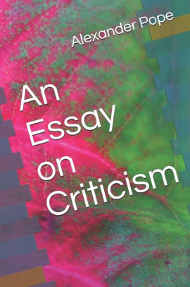 what kind of poem is an essay on criticism