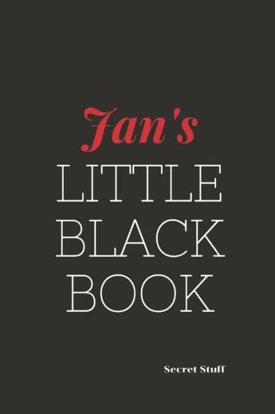Jan's Little Black Book: Jan's Little Black Book
