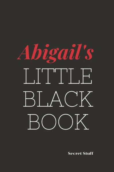 Abigail's Little Black Book: Abigail's Little Black Book