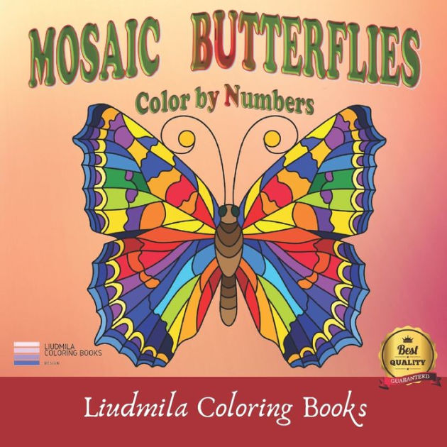 Mosaic Butterflies Color By Numbers Mosaic Butterflies Color By