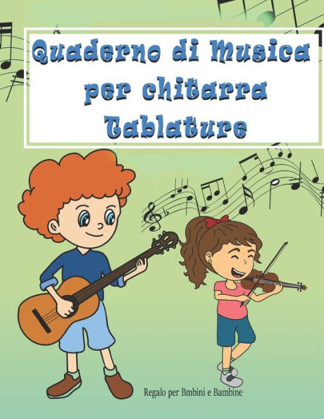 Barnes and Noble Quaderno di Musica per chitarra Tablature: Quaderno per  bambini e bambine ,7 Griglie per Accordi - Formato Grande A4-110 Pagine.