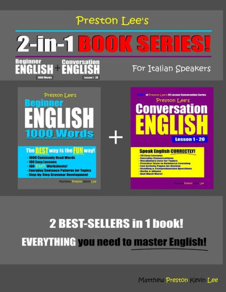 Preston Lee's 2-in-1 Book Series! Beginner English 1000 Words & Conversation English Lesson 1