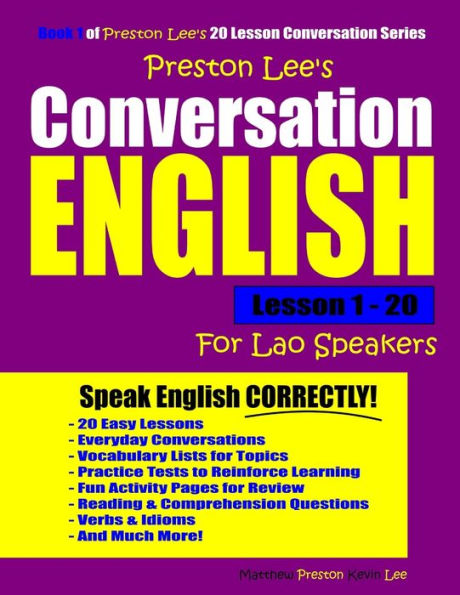 Preston Lee's Conversation English For Lao Speakers Lesson