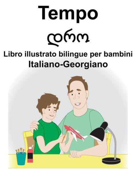 Italiano-Georgiano Tempo/??? Libro illustrato bilingue per bambini