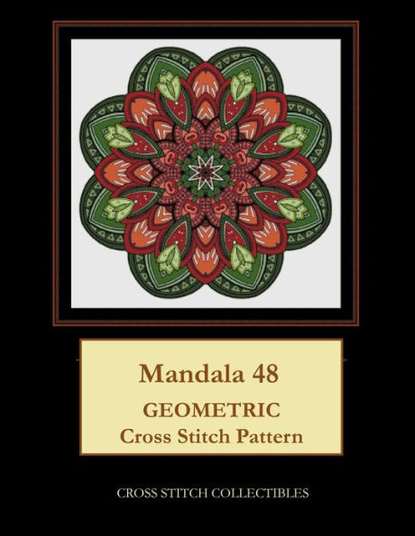 Mandala 48: Geometric Cross Stitch Pattern