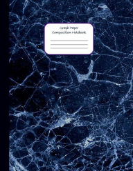 Title: Aesthetic Navy Blue Marble Pattern GRAPH PAPER COMPOSITION BOOK: Aesthetic Quad Graph Ruled Notebook 5 squares per inch 5x5 Grid Paper Journal Math & Science Students Large Diary, Author: Creative School Supplies