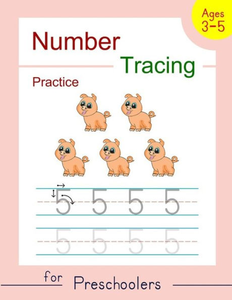 Number Tracing Practice for Preschoolers: Trace Numbers Workbook for Preschoolers, Kindergarten and Kids Ages 3-5 (Pre K Workbooks)