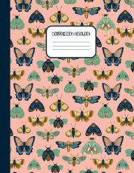 Title: College Ruled Composition Notebook - Butterfly and Luna Moth Pattern Print: Wide Ruled Lined Paper 1 Subject Writing Journal for High School Teens College or University Students Notes, Author: Creative School Supplies