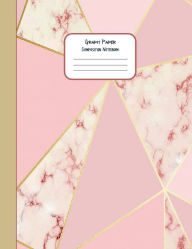 Title: Rose Gold Pink Mosaic Marble Cover Pattern - Aesthetic Graph Paper Composition Notebook: Quad Ruled Pages 1 Subject Journal for Math & Science High School College or University Students Notes Workbook 5x5 Grid, Author: Creative School Supplies