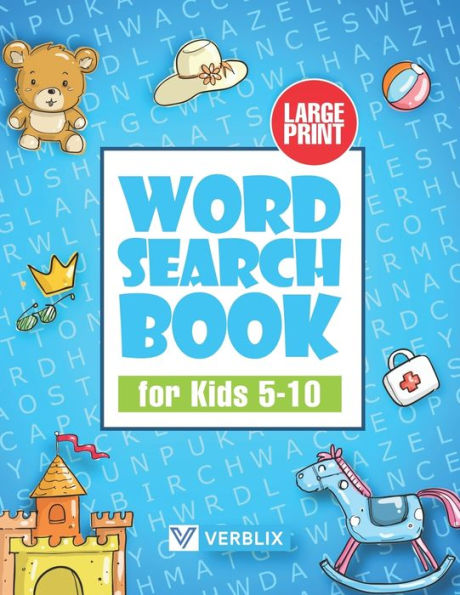 Word Search Book for Kids 5-10: Large Print Activity Book with Word Search Puzzles for Children and Beginners