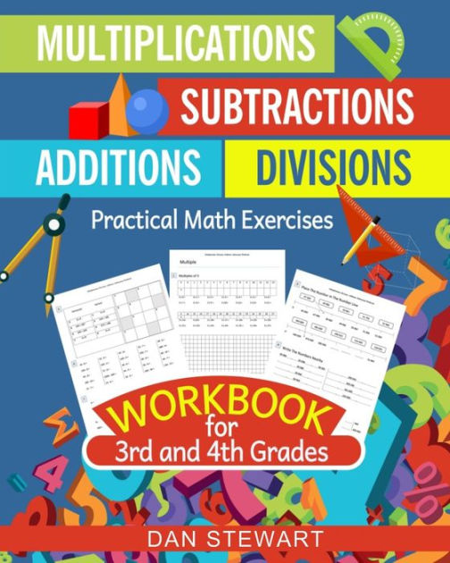 Multiplications, Divisions, Additions, Subtractions Workbook For 3rd ...