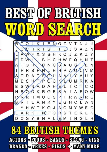 Word Search Puzzle Books for Adults: British Themed Wordsearch Activity Book 84 Large Print Puzzles (UK Spelling)