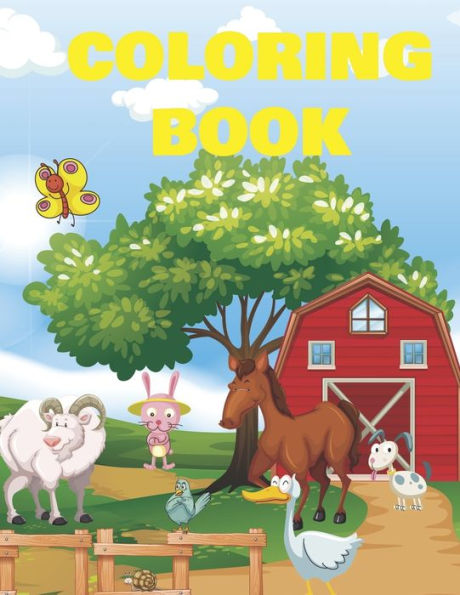 Coloring Book: 8.5 x 11 Coloring Book for kids (28 different Animals to Color)