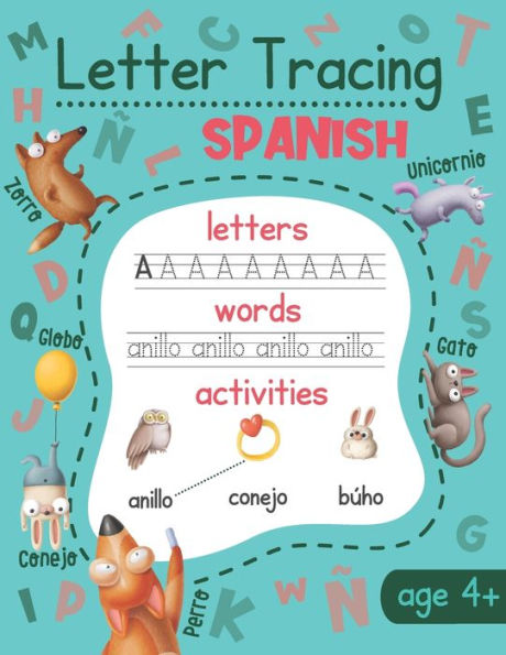 Letter Tracing: Spanish: Spanish Handwriting Practice - Spanish Language Learning for Kids