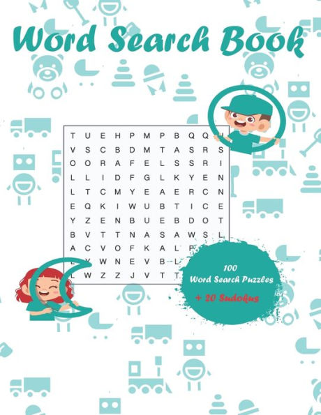 Word Search Book: 100 Word Search Puzzles for Kids Age 10 + 20 Sudoku with Solutions. Glossy cover