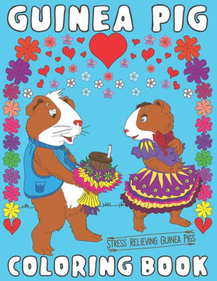 Download Guinea Pig Coloring Book A Fun Guinea Pig Coloring Book For Adults Coffee Lovers With
