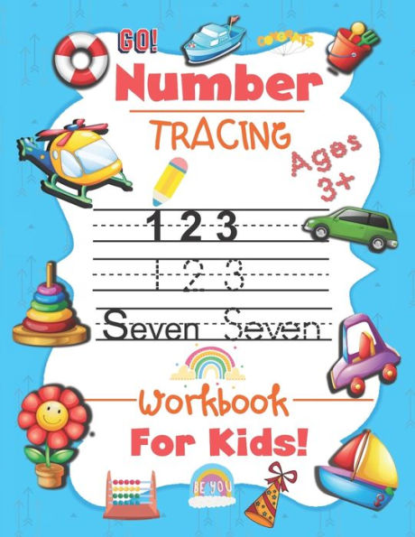 Number tracing workbook For kids: number tracing, Counting, addition practice workbook for Pre K & kindergarten, toldders and kids Ages 3-5 (Math Activity Book)