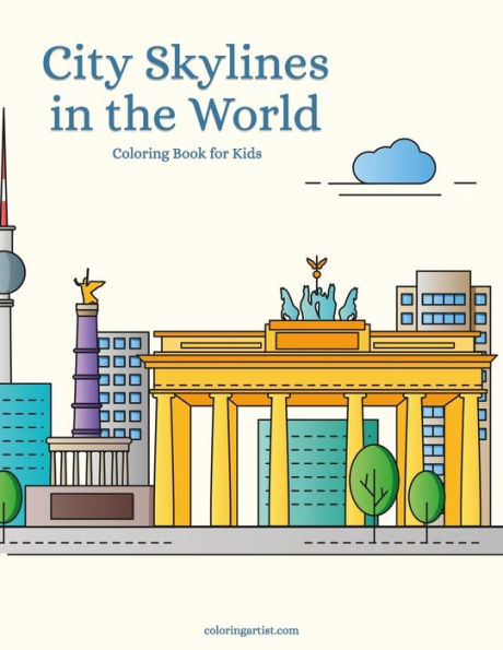 City Skylines in the World Coloring Book for Kids