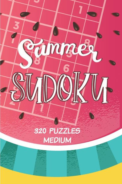 Summer Sudoku - 320 Puzzles - Medium: Sudoku Puzzle Book for Adults (Summer Edition)