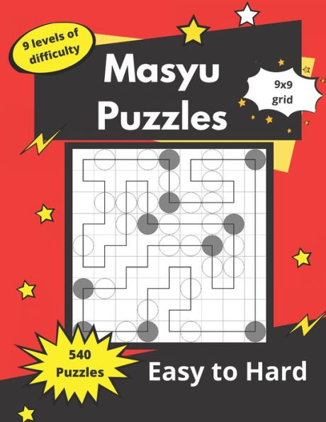 Masyu Puzzles: Challenging Logic Puzzles for adults (Easy to Hard)