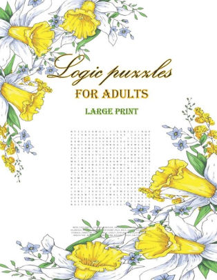 logic puzzles for adults large print easy to see full