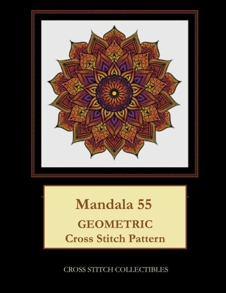 Mandala 55: Geometric Cross Stitch Pattern