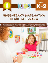 Title: Umeentzako matematika kenketa erraza Montessori Math Subtraction Flash Cards: Matematikako lan-liburu handia irudiekin. Nire Lehenengo jolasak haurtzaindegira, 1., 2. mailara erraztu ziren, Author: Alexa Club