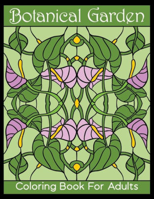 botanical garden coloring adult adults