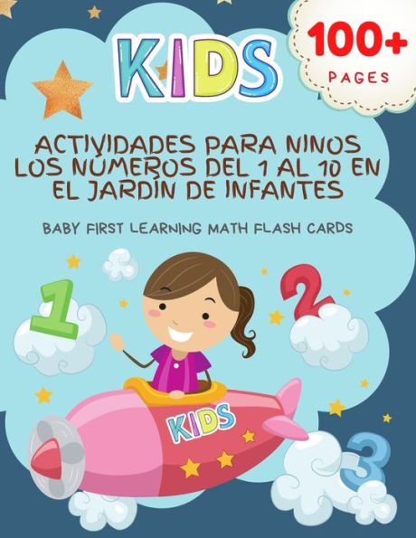 Actividades Para Ninos Los Números Del 1 Al 10 en el Jardín de Infantes Baby First Learning Math Flash Cards: Practice tracing dot to dot with large numbers, counting and writing arabic numbers 1-10 with picture for preschool, kindergarten to 1st grade