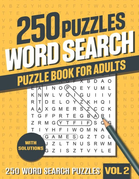 250 Word Search Puzzle Book for Adults: Big Puzzlebook with Word Find ...