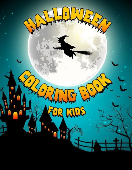Halloween Coloring Book for Kids: 50 Fun Coloring pages for kids of all ages