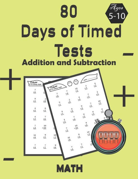 Addition and subtraction Timed Test: Digits 0-20 ,Age (5-10) , Practice probléme mathématique