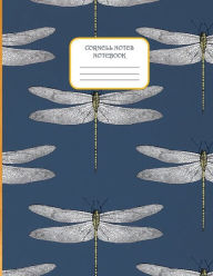Title: Dragonfly Navy Blue & Gold Pattern CORNELL NOTES NOTEBOOK: Ruled Lined Cornell Paper Journal for College & University Science Students (8.5 x 11) Large Size Record Book, Author: Creative School Supplies