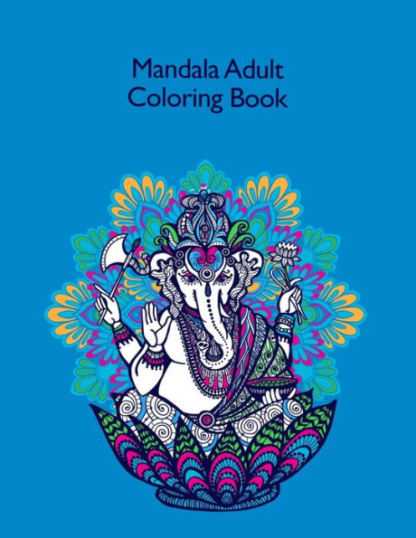 Mandala Adult Coloring Book: Coloring Book "50 cool animals" with a fun, easy and relaxing design