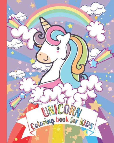 Unicorn coloring book for kids: kids Coloring Book with Beautiful and funny Unicorn Designs. A good activity book for kids, children and girls ages 4-8 years to improve their coloring skills. Size 8" x 10" 50 Pages matte cover.
