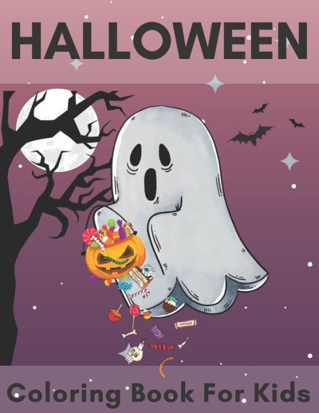 Halloween Coloring Book For Kids.: Coloring Book For Kids Ages 4-8. Halloween Designs Including Ghost, Witches, Pumpkins And More!