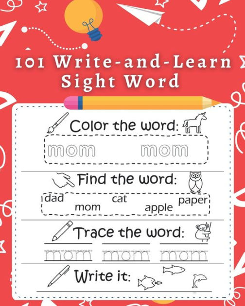 101 Write-and-Learn Sight Word: 101+ Must Know Sight Words For ...