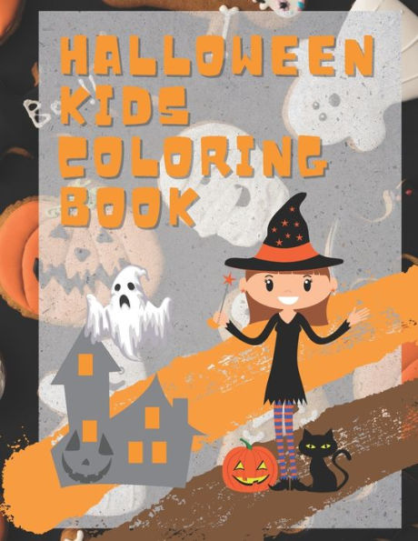 Halloween Kids Coloring Book: Kids activity for halloween with 60 pages of cartoon and large size 8.5" x 11"