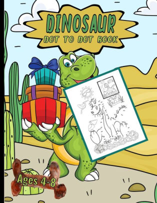 dinosaur dot to dot book