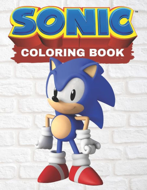 sonic coloring book: Jumbo Sonic Coloring Book For Kids Ages 4-8 With ...