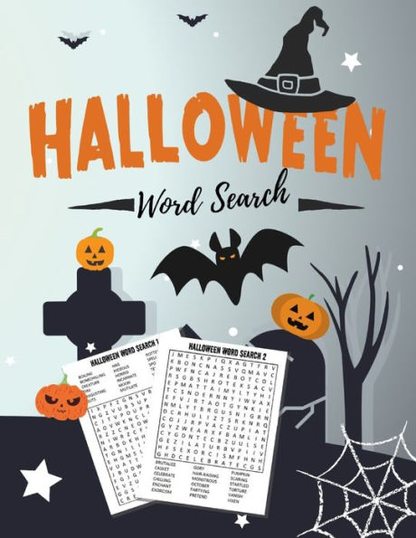 Halloween Word Search: Spooky and Funny Word Search Trick or Treat Puzzle Book Perfect for Gift