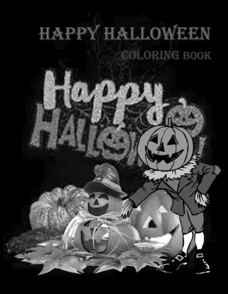 Happy Halloween Coloring Book: coloringbook for kids 4-12year / coloring book Gift, 100 Pages, 8,5x11, Soft Cover, Matte Finish
