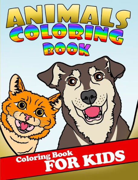 ANIMALS COLORING BOOK FOR KIDS: smaller edition