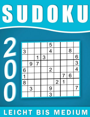 Sudoku Erwachsene Leicht Bis Medium: 200 Rätsel 9x9 ...
